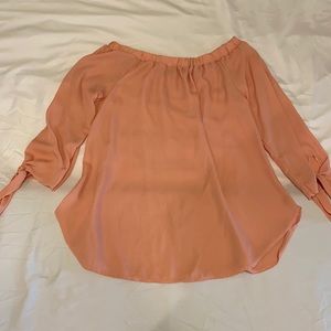 Peachy/Pink Off The Shoulder Top
